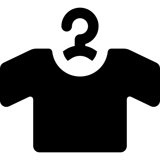 옷걸이에 티셔츠  icon