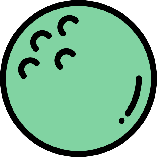 ゴルフ Detailed Rounded Lineal color icon