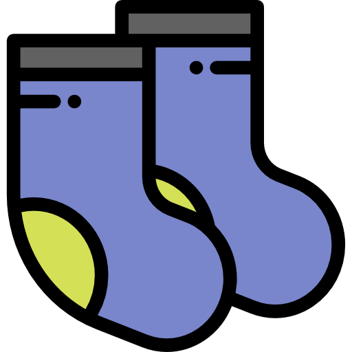 Socks Detailed Rounded Lineal color icon