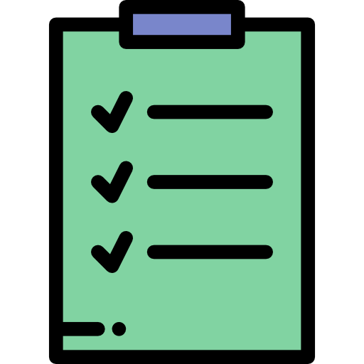 Checklist Detailed Rounded Lineal color icon