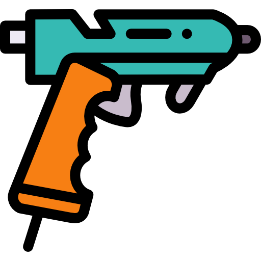 pistolet à calfeutrer Detailed Rounded Lineal color Icône