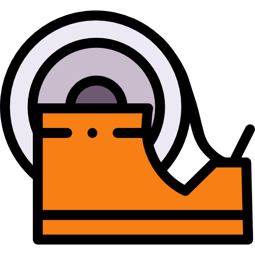 Tape Detailed Rounded Lineal color icon