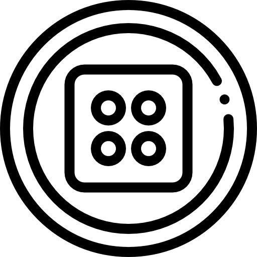 pulsante Detailed Rounded Lineal icona