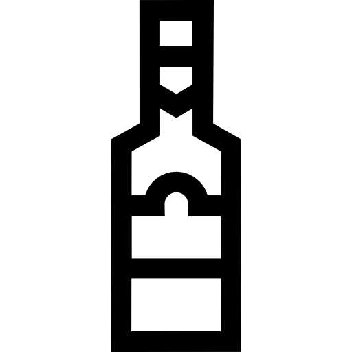 szampan Basic Straight Lineal ikona