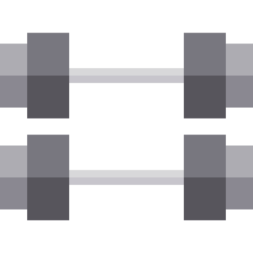 Dumbbell Basic Straight Flat icon