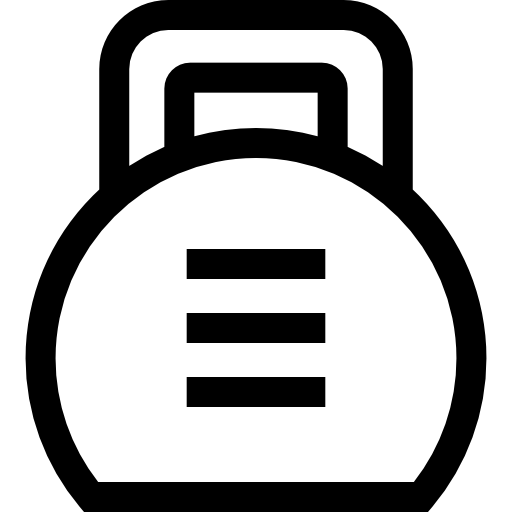 kettlebell Basic Straight Lineal Icône