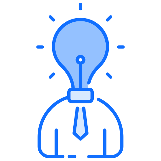 独創的なアイデア Generic Blue icon