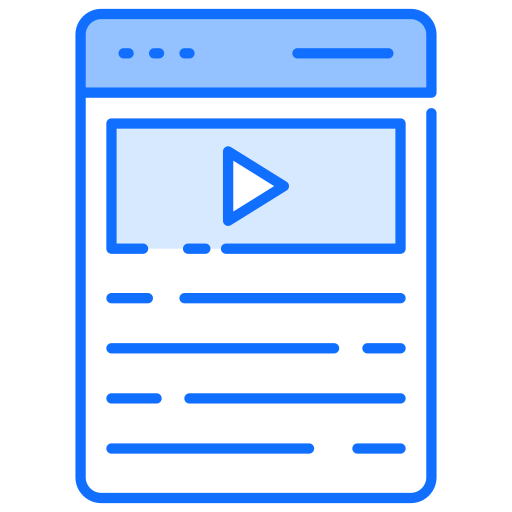 videoinhalte Generic Blue icon