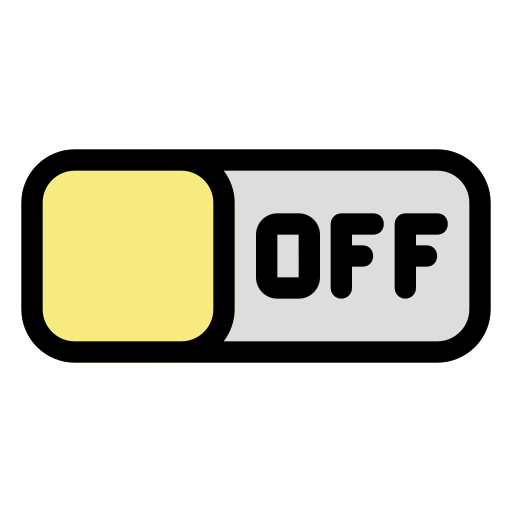 Switch off Generic Outline Color icon