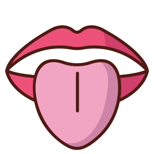 Tongue Generic Outline Color icon