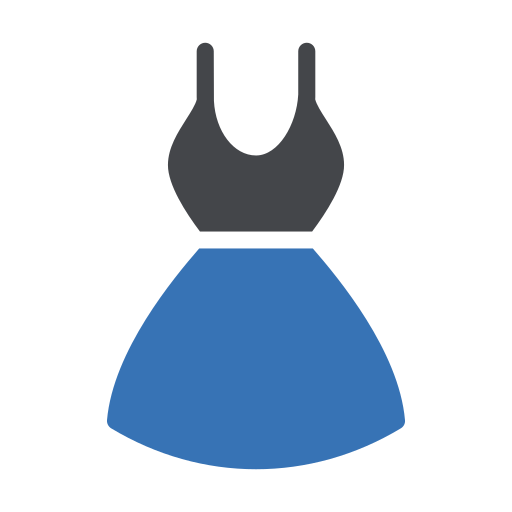 vestido femenino Generic Blue icono