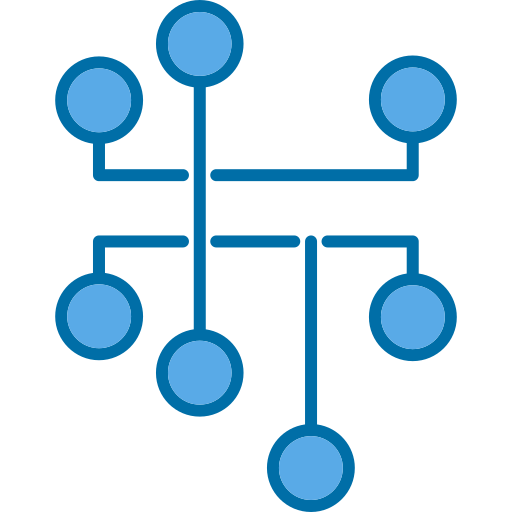 Circuit Generic Blue icon