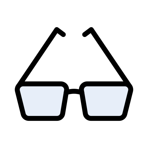 メガネ Vector Stall Lineal Color icon