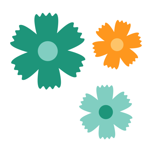 botones florales edt.im Flat icono