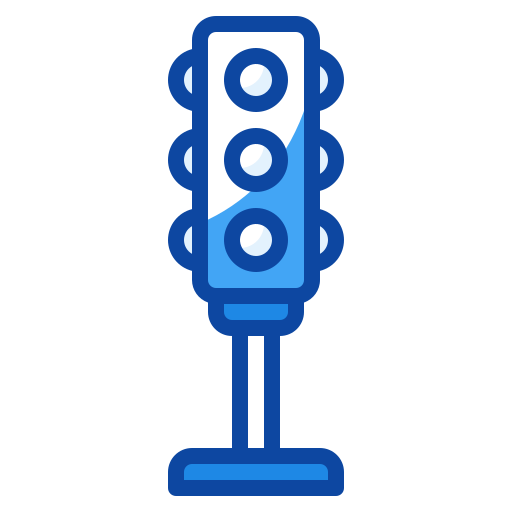 Traffic light Generic Blue icon