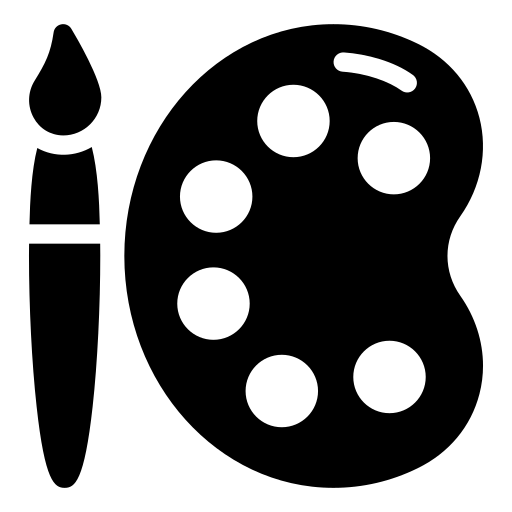 색상 팔레트 Generic Glyph icon