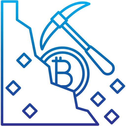 estrazione di bitcoin Generic Gradient icona