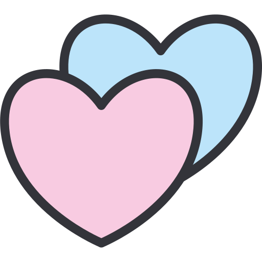 corazón Generic Outline Color icono