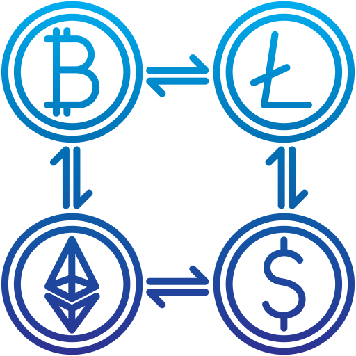 cambio valuta Generic Gradient icona