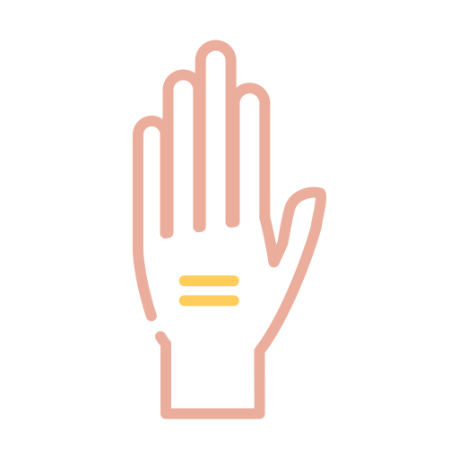 hand hoch Generic Outline Color icon