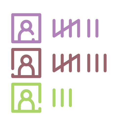 カウント Generic Outline Color icon