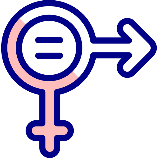 평등 Detailed Mixed Lineal color icon