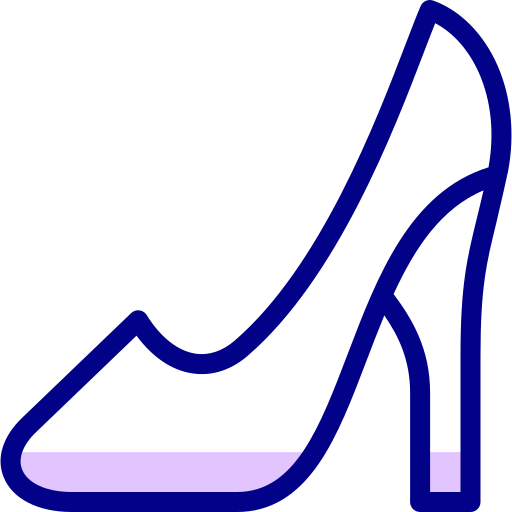 high heels Detailed Mixed Lineal color icon
