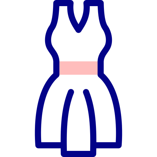 sukienka Detailed Mixed Lineal color ikona