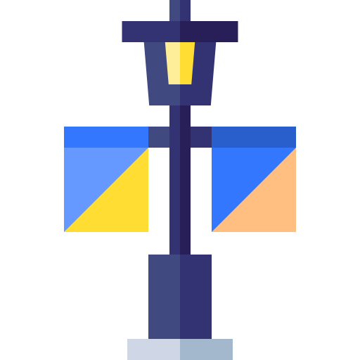 街路灯 Basic Straight Flat icon