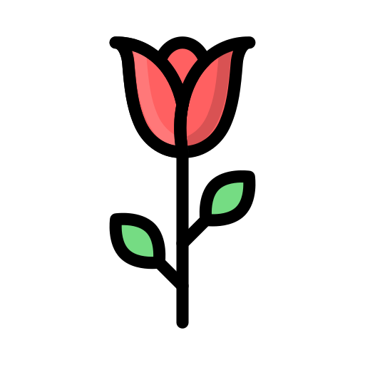 Цветок Vector Stall Lineal Color иконка