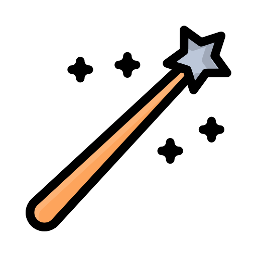 Волшебная палочка Vector Stall Lineal Color иконка