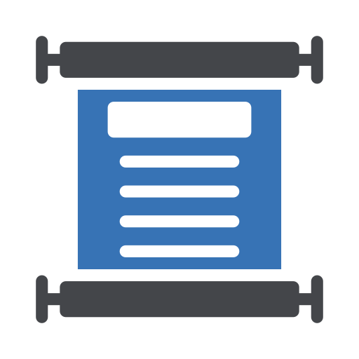 Scroll Generic Blue icon