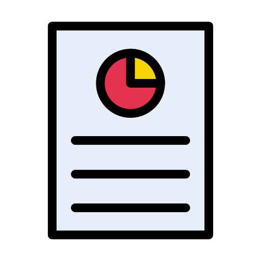 Report Vector Stall Lineal Color icon