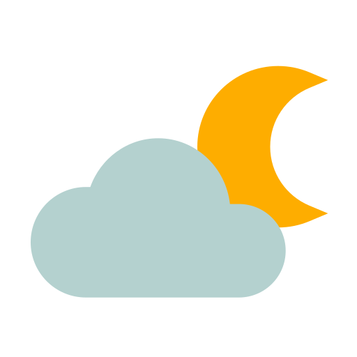 Cloudy night Generic Flat icon
