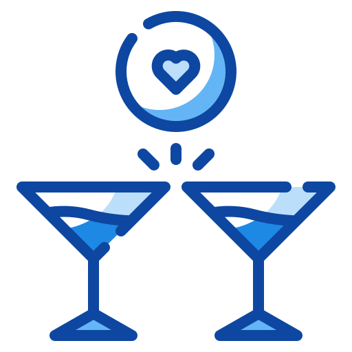 copa de vino Generic Blue icono