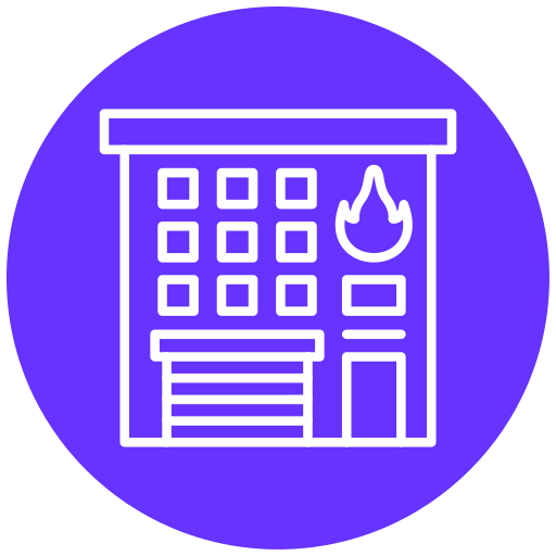 Fire station Generic Flat icon