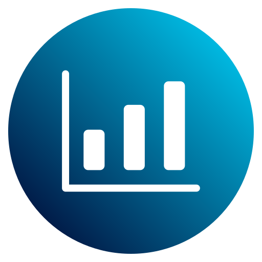 statystyka Generic Flat Gradient ikona