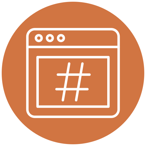 hashtag Generic Flat icono