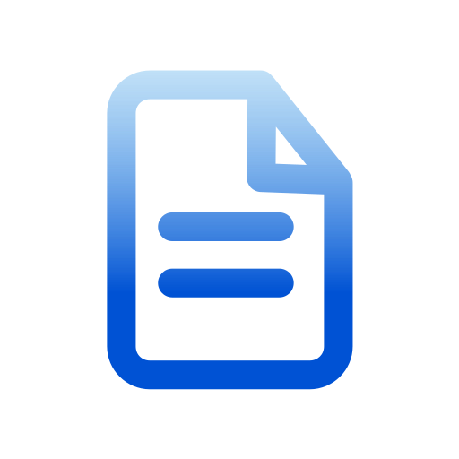 Document Generic Gradient icon