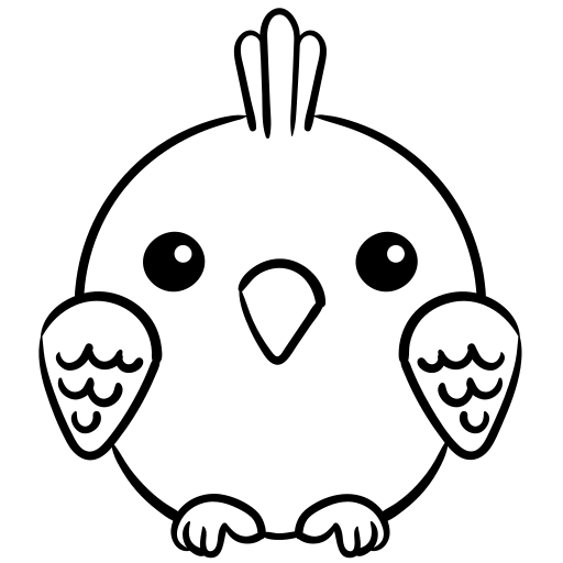 loro Generic Hand Drawn Black icono