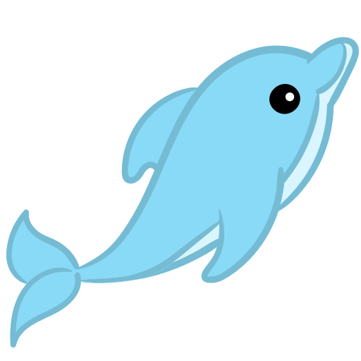 delfín Generic Hand Drawn Color icono
