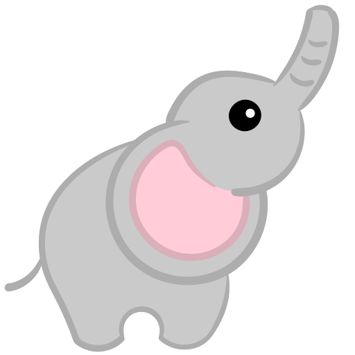 elefante Generic Hand Drawn Color icona