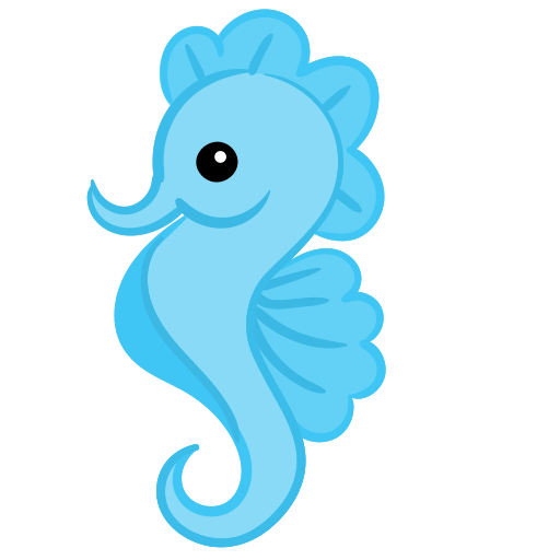 Seahorse Generic Hand Drawn Color icon
