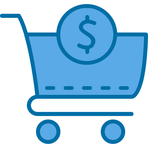 Shopping cart Generic Blue icon