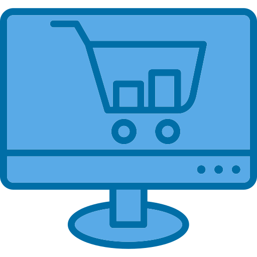 online einkaufen Generic Blue icon