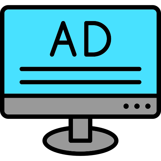 Ad Generic Outline Color icon
