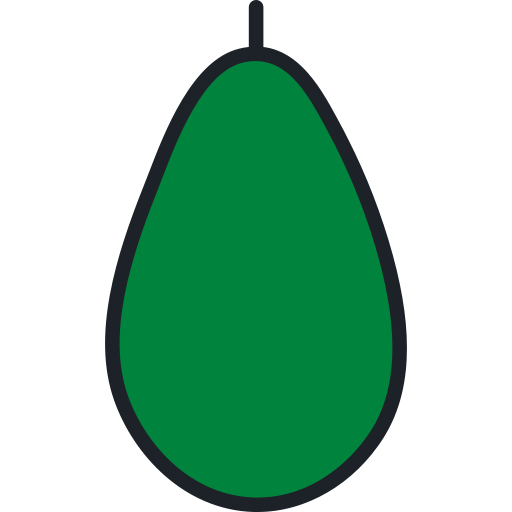 avocado Generic Outline Color icoon