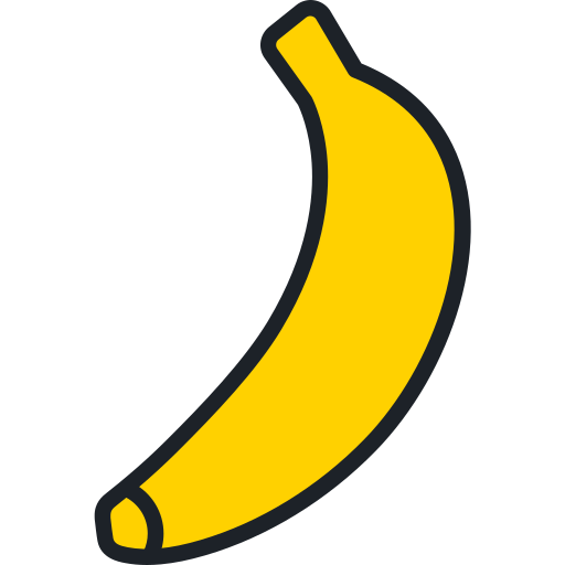 バナナ Generic Outline Color icon