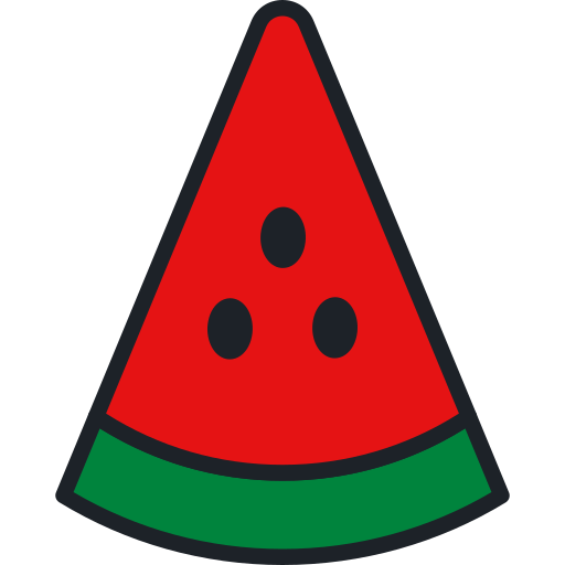 wassermelone Generic Outline Color icon