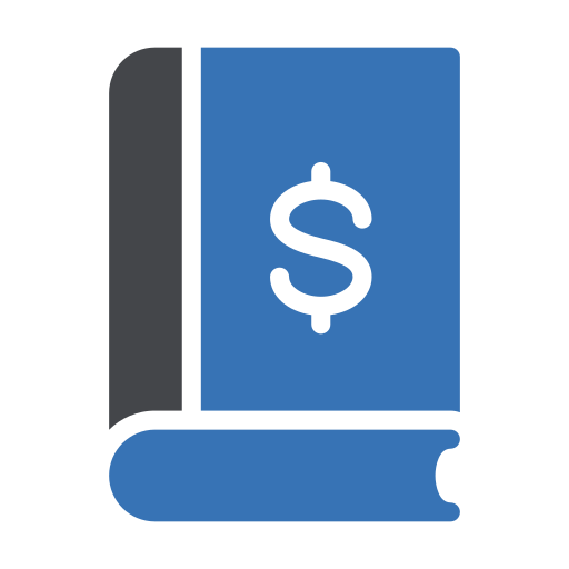libro de finanzas Generic Blue icono